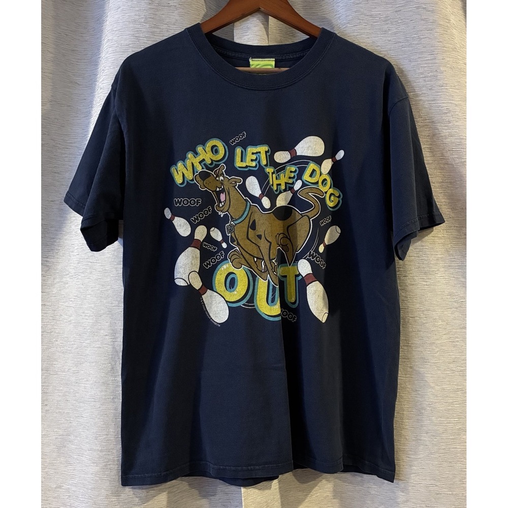 Vintage Scooby Doo Who Let The Dog Out 2000 Shirt Size‎ Large Y2K